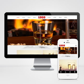 河北(自适应移动端)水墨风响应式白酒酿制生产网站模板 酒业网站