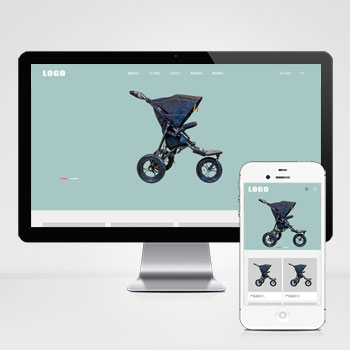 盐城(自适应手机端)中英文双语婴儿车安全座椅网站模板